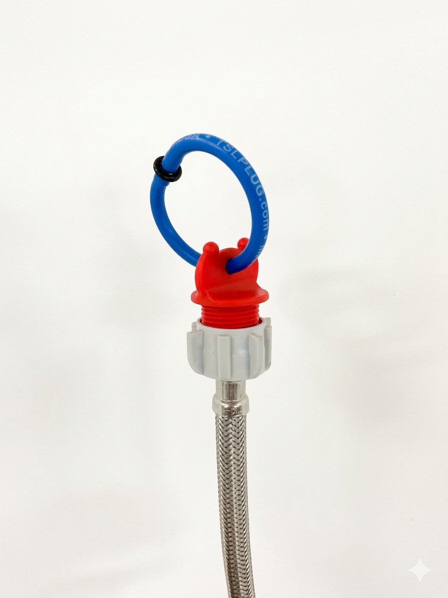 Picture of Toilet Supply Line Plug w/7/8" Ballcock Threads w/ Tubing Ring (QTY 1)